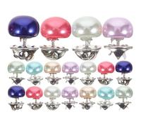 Baluue Botones sin Coser de Perla para Ropa 20 Piezas Broches Metálicos de Colores Mixtos Accesorios para Camisas Vestidos y Cárdigans Cierre Seguro y Práctico para Color Aleatorio