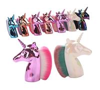 Baluue Brochas De Maquillaje Unicornio Brocha Profesional Para Cosméticos Para Mujeres y Niñas Diseño Creativo Mango De Plástico Para Polvos y Rubor