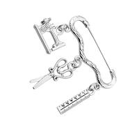 Baluue Broche Máquina de Coser Creativo de Metal para Mujer, Alfiler Decorativo Pequeño para Mochila y Ropa, Accesorio Moderno para Costureras y Diseñadoras, Obsequio Único de Costura