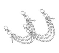 Baluue Cadena de Zapatos Metálica para Botas con Encanto de Joyería Western para Mujer y Hombre Accesorio Duradero sin Pegamento Diseño Simple con Detalle Brillante