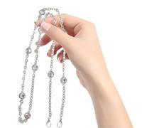 Baluue Cadena para Bolso Metálica Cristales Correa Bandolera de Repuesto Decorativa Ligera Extensible para Bolso DIY y Grandes Suministros para Bolsas