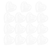 Baluue Caja Convexa en Forma de Corazón Transparente de 8 CM 15 Unidades Colgantes para Árbol de Navidad Porta Dulces Navideños Decorativos Contenedor Práctico para Fiestas y Hogar