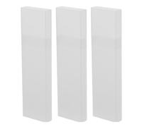 Baluue Caja de Almacenamiento de Plástico Blanco para Raspadores de Lengua 3 Unidades, y Fácil de Llevar para o Uso Diario