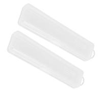 Baluue Caja Portátil para Cepillos de Dientes 2 Piezas Estuche de Viaje Ventilado de PP Blanco Contenedor Ligero para Almacenamiento Higiénico de Pasta Dental y Peine Adecuado para