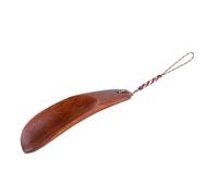 Baluue Calzador Portátil de Madera Marrón para Aliviar el Dolor de Espalda, Mini Extractor de Zapatos para Uso en Casa Aire Libre