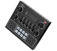 Baluue Cambiador de Voz Portátil V9 Mezclador de Audio para Teléfono y Computadora Tarjeta de Sonido Compatible Dispositivos Móviles y PC Batería de 1200 Mah para Uso Color Aleatorio