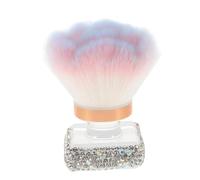 Baluue Cepillo Para Polvo De Uñas Rosa Forma De Flor 1 Unidad Tamaño Pequeño Cerdas Sintéticas Suaves Para Manicura y Pedicura Uso Diario Rostro Transparente Aromático