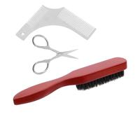 Baluue Cepillos Para Barba De Unidades y Bolsa De Kit Cuidado Barba Peine Para y Recortadora De y Bigote Accesorios Para Viajar y Uso Diario