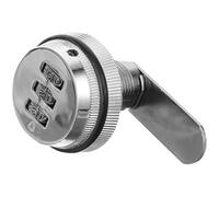 Baluue Cerradura para Armarios Combinación Mecánica Leva de 20 MM Cerradura Metálica Resistente Color Plata para Cajones Archivadores y Cajas de Seguridad Gabinete