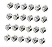 Baluue Charm para Zapatillas Búho de Aleación Plata 24 Piezas Diseño Desmontable y Fácil de Usar para Manualidades DIY en Cordones de Zapatos