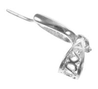 Baluue Cierre de Plata S925 para Joyería DIY Gancho Sencillo para Colgante Soporte para Collar Tamaño Grande Color Blanco Platino 1 Pieza Adecuado para Fabricación de Collares y