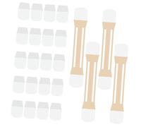 Baluue Cintas Para Estiramiento y Cuidado Del Cuello, Adhesivas y Reutilizables, Color Piel, 4 Bandas 20 Parches Para Lifting, Reducción De Arrugas y Rejuvenecimiento Piel De Cuello