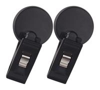 Baluue Clips Adhesivos para Coche 2 Unidades Soporte para Tarjetas y Recibos Titular del Permiso de Estacionamiento Plástico Resistente Compacto y Versátil para Uso en Vehículo