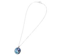 Baluue Collar Colgante Yin Yang Tai Chi Cadena de Clavícula para Suéter Accesorio de Joyería Plateado 1 Pieza Adecuado para Oficina Fiestas y Uso Diario