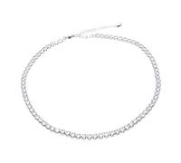 Baluue Collar De Circonitas Para Mujer Cadena Elegante Gemas De Imitación Brillantes Joyería De Moda Cuello Para Fiesta o Noche De Salón