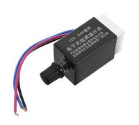 Baluue Controlador de Velocidad para Ventilador de Motor de Cc 12v/24v Disipador de Calor Interruptor Regulador de Velocidad Continuo para Coche y Camión Atenuador Electrónico