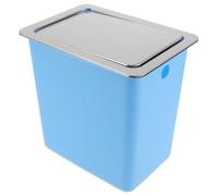 Baluue Cubo de Basura Empotrado en Encimera Pequeño Tapa Abatible de Acero Inoxidable con Cubo Plástico Extraíble Adecuado para Cocina Oficina y Restaurante Gestión Oculta de
