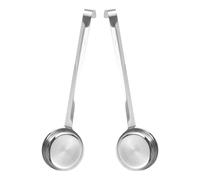Baluue Cucharón para Salsa de Acero Inoxidable 2 Piezas Cucharas Medidoras para Cocina Profesional Diseño Curvo Ergonómico Utensilios de Cocina para Restaurante y Uso Doméstico