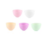 Baluue Cuenco de Silicona Anticaída Tazón Medidor de Preparación 10,5x7 Cm sin Olor Flexible Apto Microondas para Mezclar Mascarillas Faciales Uso Doméstico Cocina