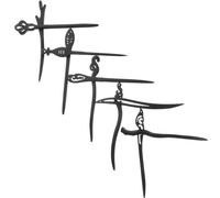 Baluue de Palitos de Pelo de Madera Retro Varios estilos 10 Piezas para Mujer, Palitos para Moños Elegantes y Sencillos, para Fiestas y Citas Varios estilos