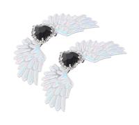 Baluue Decorativos Clips de Zapatos con de Ángel Hebillas Goth para Mujer Charms Brillantes para Botas Lolita Accesorios Duraderos y Elegantes para Calzado