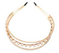 Baluue Diadema Decorativa De Diamantes Banda Para Cabello Portátil Accesorio Elegante Para Bodas y Eventos Especiales