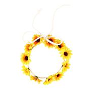 Baluue Diadema Floral De Margarita Para Mujeres Tocado De Boda y Festival Color Amarillo Accesorio Elegante Para Niñas y Adultas