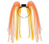 Baluue Diadema LED para Halloween Trenza Brillante Naranja, Banda Cabeza Luces Intermitentes y Diseño Festivo para Eventos Nocturnos Color Aleatorio
