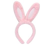Baluue Diadema Orejas de Conejo de Peluche para Mujer, Color Rosa, Tamaño Ajustado, Ligera y Cómoda, Accesorio para Cabello Adecuado para Fiestas, Cumpleaños y Decoraciones Temáticas
