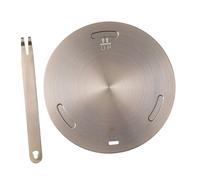 Baluue Difusor de Calor de Acero Inoxidable para Cocina de Gas E Inducción Adaptador de Placa Térmica de 20 CM Color Rosa Dorado Disco Convertidor de Calor Resistente Estufas