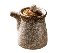 Baluue Dispensador de Salsa de Soja y Frasco de Vinagre de Cerámica Japonesa Botella para Condimentos de Cocina Recipiente para Aceites y Aderezos Utensilio Práctico para Uso