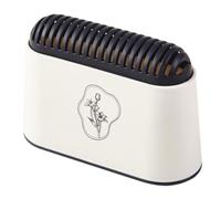 Baluue Eliminador de Olores Caja Pequeña de Plástico Beige Carbón Activo para Frigorífico y Purifica Aire Absorbe Olores Rápidamente en Armarios y Zapateros
