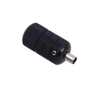 Baluue Empuñadura De Aluminio Negro Para Máquinas De Tatuar Cómodo y Antideslizante Compatible Varios Tubos