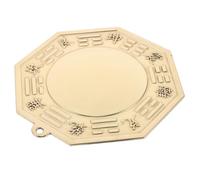 Baluue Espejo Bagua Convexo de Cobre Tradicional Chino Artesanía Elegante y Duradera para Decoración Feng Shui Interiores y Exteriores Protección y Equilibrio Energético