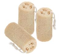 Baluue Esponjas Exfoliantes de Lufa Naturales para Ducha y Baño, Pack de 3 Piezas, Fuerte Poder de Limpieza, Material Vegetal Adecuado para Hombres y Mujeres