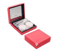 Baluue Estuche para Lentes de Contacto con Diseño Transparente Cierre Hermético y Doble Compartimento Portátil y Compacto para Viaje y Uso Diario Organizador Seguro para Lentes de Miopía