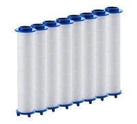 Baluue Filtro Repuesto para Ducha Algodón PP 8 Piezas 11,5 CM para Cabezal de Ducha Profesional Uso Doméstico y Hotelero Núcleo de Alta Compresión