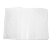 Baluue Funda Protectora Transparente para Cuadernos A5 Set 2 Piezas Forro PVC Protector Ajustable para Libretas y Agendas Estudiantes Resistente al Agua y Lavable