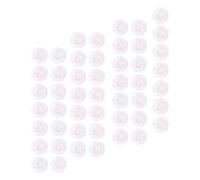 Baluue Fundas Protectoras de Micrófono No Tejidas Delgadas, 100 Piezas Blancas Puntos Rojos, Cubiertas Antipolvo Prueba de Viento para Micrófonos Ktv, Accesorios Elásticos y Prácticos