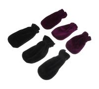 Baluue Fundas Protectoras para Pedales de Piano de Felpa 2 Juegos Morado y Negro Accesorio Compacto y Ligero para Protección contra Polvo y Arañazos Compatibles Mayoría de Pianos