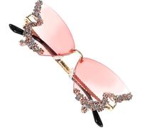 Baluue Gafas de Sol Marco Grande y Forma de Incrustaciones de Cristales, Protección Uv, Material de Resina y Metal para Días Soleados y Actividades al Aire Libre
