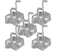 Baluue Ganchos para Tablero Perforado de Acero Inoxidable 50 Mm, Paquete de 5 Piezas, Gancho de Almacenamiento para Herramientas, Organizador Versátil para Garaje y Taller