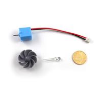 Baluue Generador Hidroeléctrico Eólico Modelo De Enseñanza De Generador De Energía Mini Eólico Y De Agua Para Demostraciones De Física Kit De Ensamblaje Diy 5.39X0.62X0.62 in