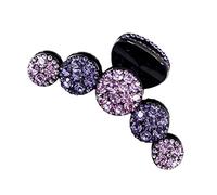 Baluue Horquilla Accesorios Para El Cabello Para Mujeres Clips De Garra De Las Niñas De Imitación Para El Cabello Pasadores De Pedrería Para Mujer Resina De Acetato Púrpura