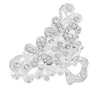 Baluue Horquilla Gemas De Imitación Mini Pasadores Plateados Para Mujer Pinzas Cabello De Boda Brillo Accesorios Decorativos Purpurina Para Damas De Honor La Recepción