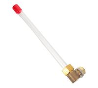 Baluue Indicador de Nivel de Agua Acrílico Transparente 20 CM para Tanque y Caldera Manómetro de Nivel de Líquido para Piscinas contra Incendios Uso Industrial y Doméstico