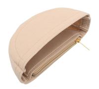 Baluue Inserto Organizador para Bolso de Media Luna Pequeño 19x4.5x8.5 Cm, Forro Moldeador de Fieltro Color Beige, Organizador Extraíble con Compartimentos para Bolsos de Viaje y Uso