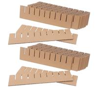 Baluue Juego de 2 Separadores de Cartón Corrugado Kraft Marrón Rejilla para Compartimentos Pequeños 200X200X50Mm Divisores para Embalaje Protector de Cristalería y Componentes