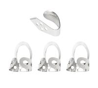 Baluue Juego de 4 Púas Metálicas Ajustables para Banjo y Guitarra 3 para Dedos Índice y 1 para Pulgar Accesorio Multifuncional de Latón para Músicos y Práctica Instrumentales