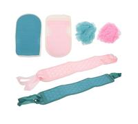 Baluue Juego de Baño Exfoliante Multiusos de Fibra de Algodón Adultos, Cómodo al Tacto y Duradero para Ducha y Spa Color Aleatorio